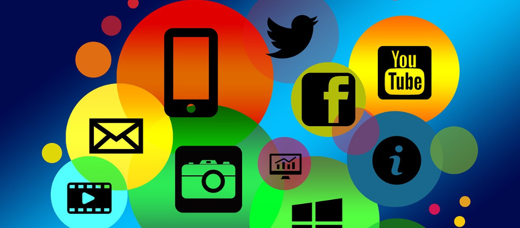 Posting Icons der verschiedenen Social Media kanäle
