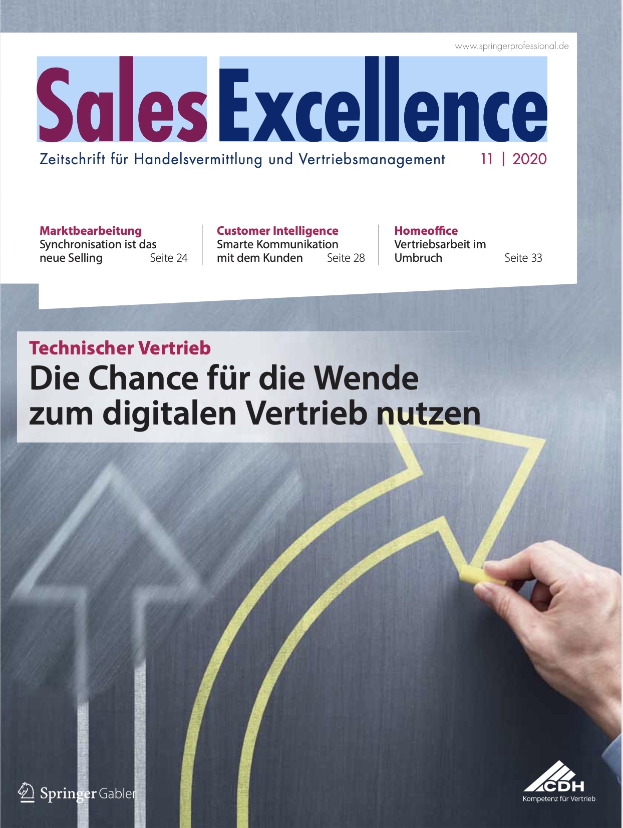 salesexcellence 11-2020 Das Cover der Sales Excellence Ausgabe Juni 2020