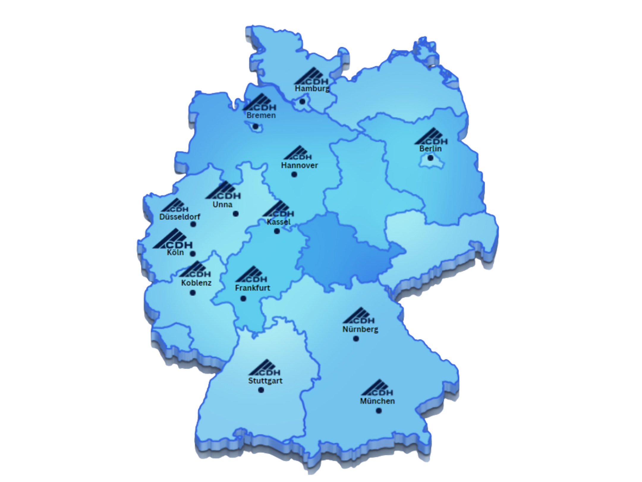 CDH Germany Map